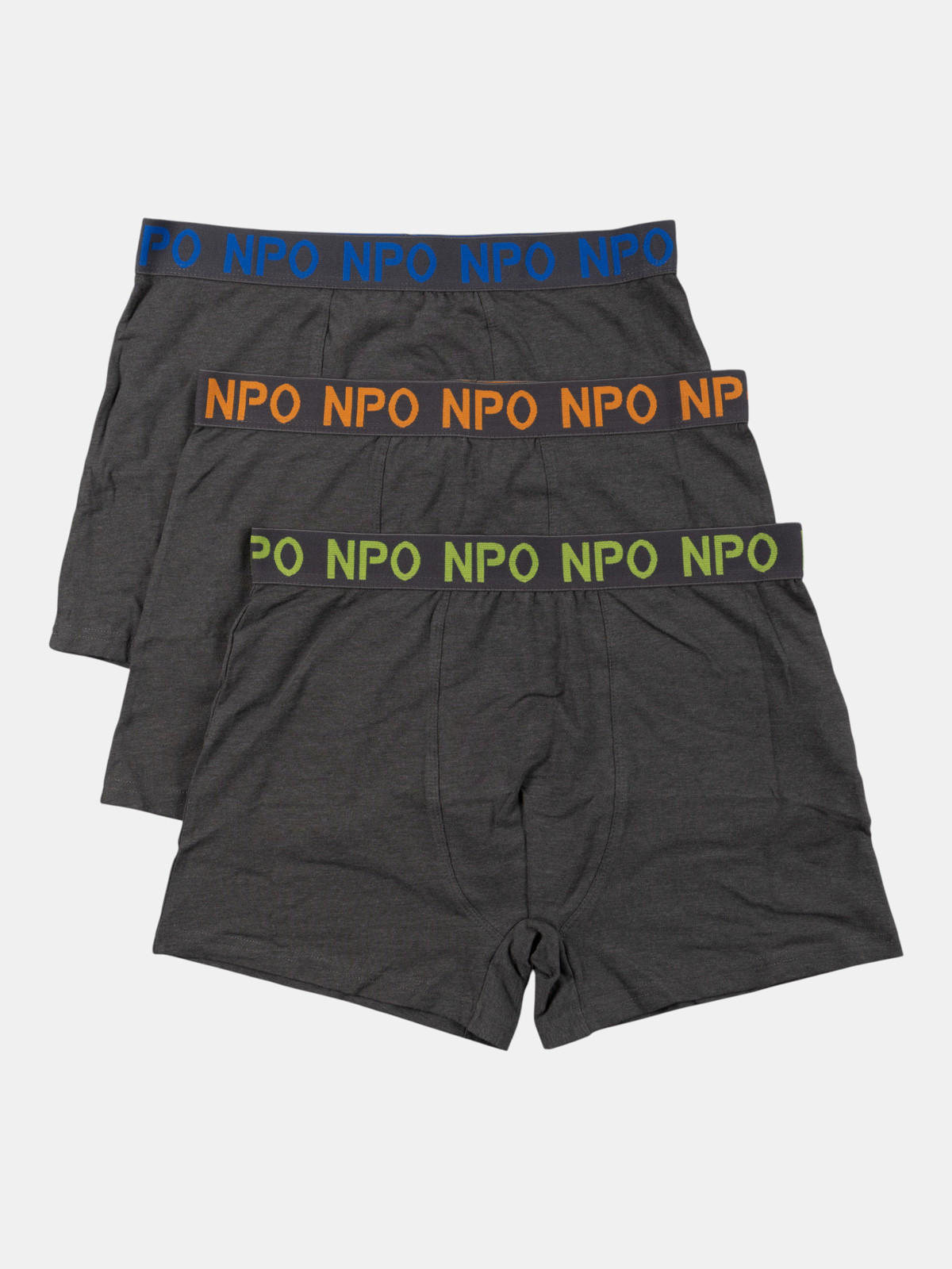 Lot de 3 boxers gris homme