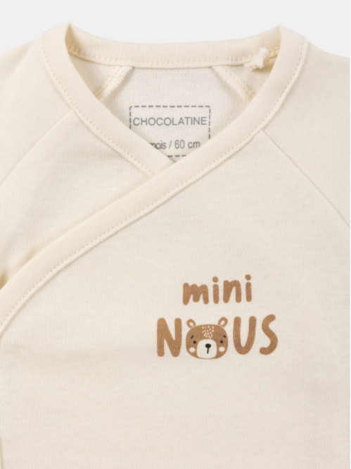 Lot de 2 bodies mini nous bébé (0-9M) Lot de 2 bodies mini nous bébé (0-9M)