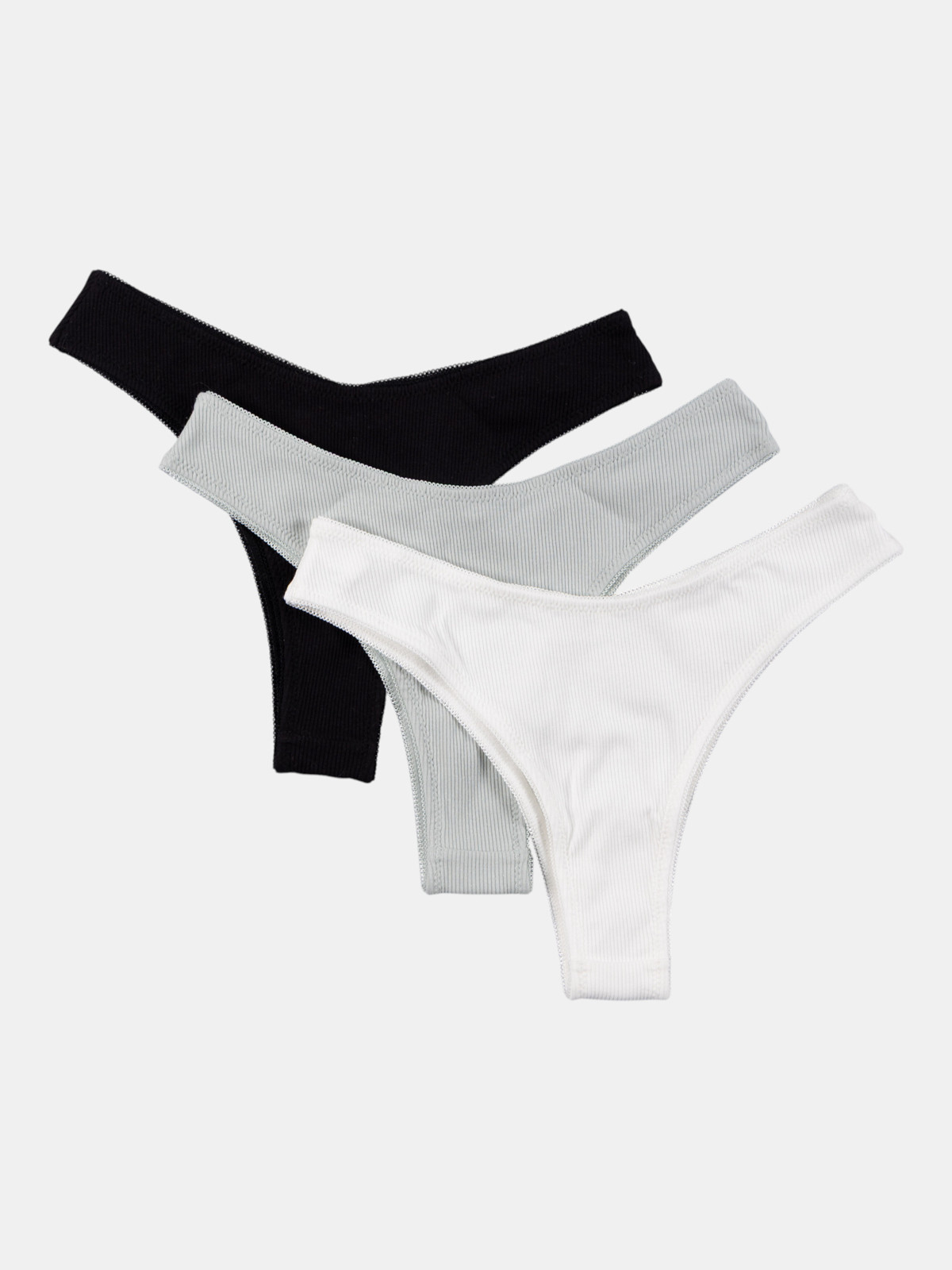 Lot de 3 tangas femme noir (S-XL) Lot de 3 tangas femme noir (S-XL)
