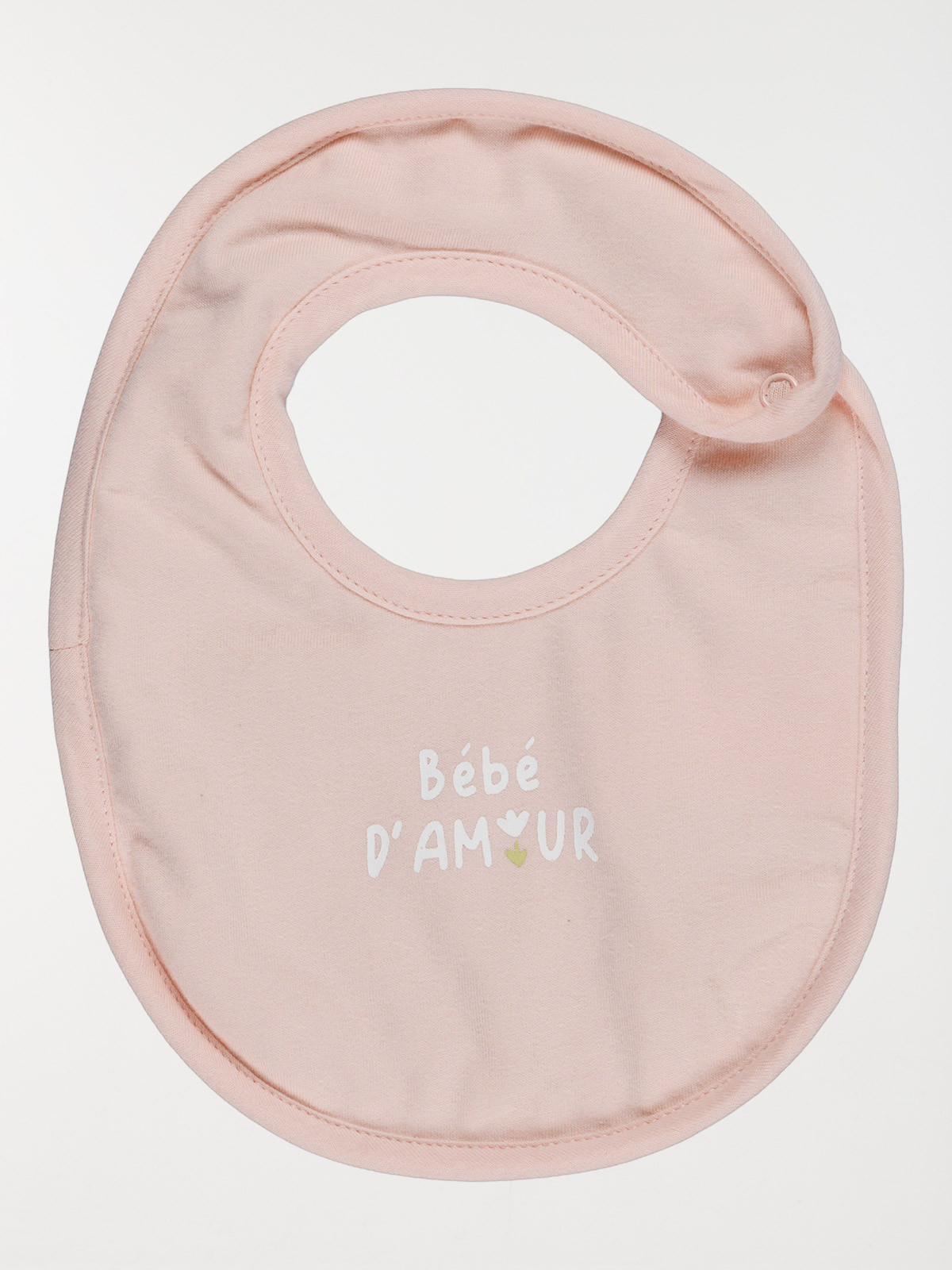 Lot de 3 bavoirs bébé d'amour fille