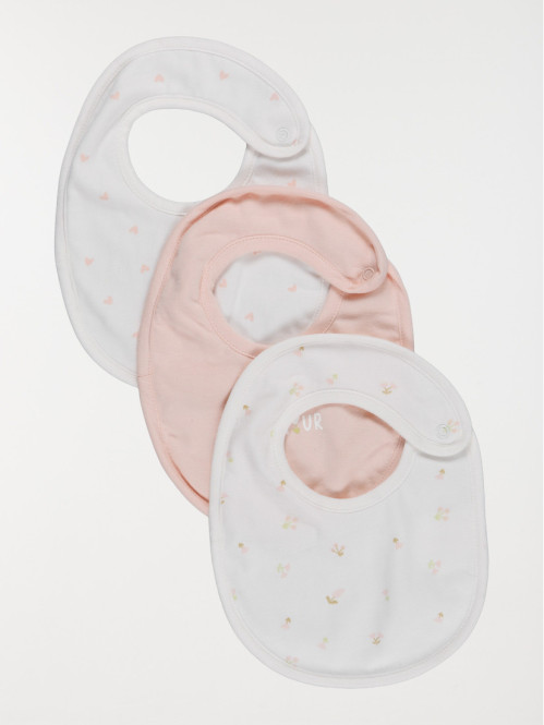 Lot de 3 bavoirs bébé...