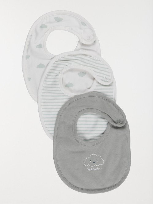 Lot de 3 bavoirs bébé Petit...