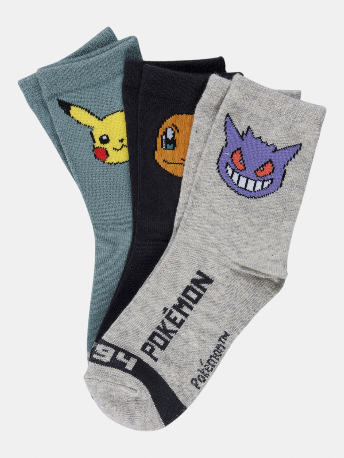 Lot de 3 chaussettes Pokémon garçon Lot de 3 chaussettes Pokémon garçon