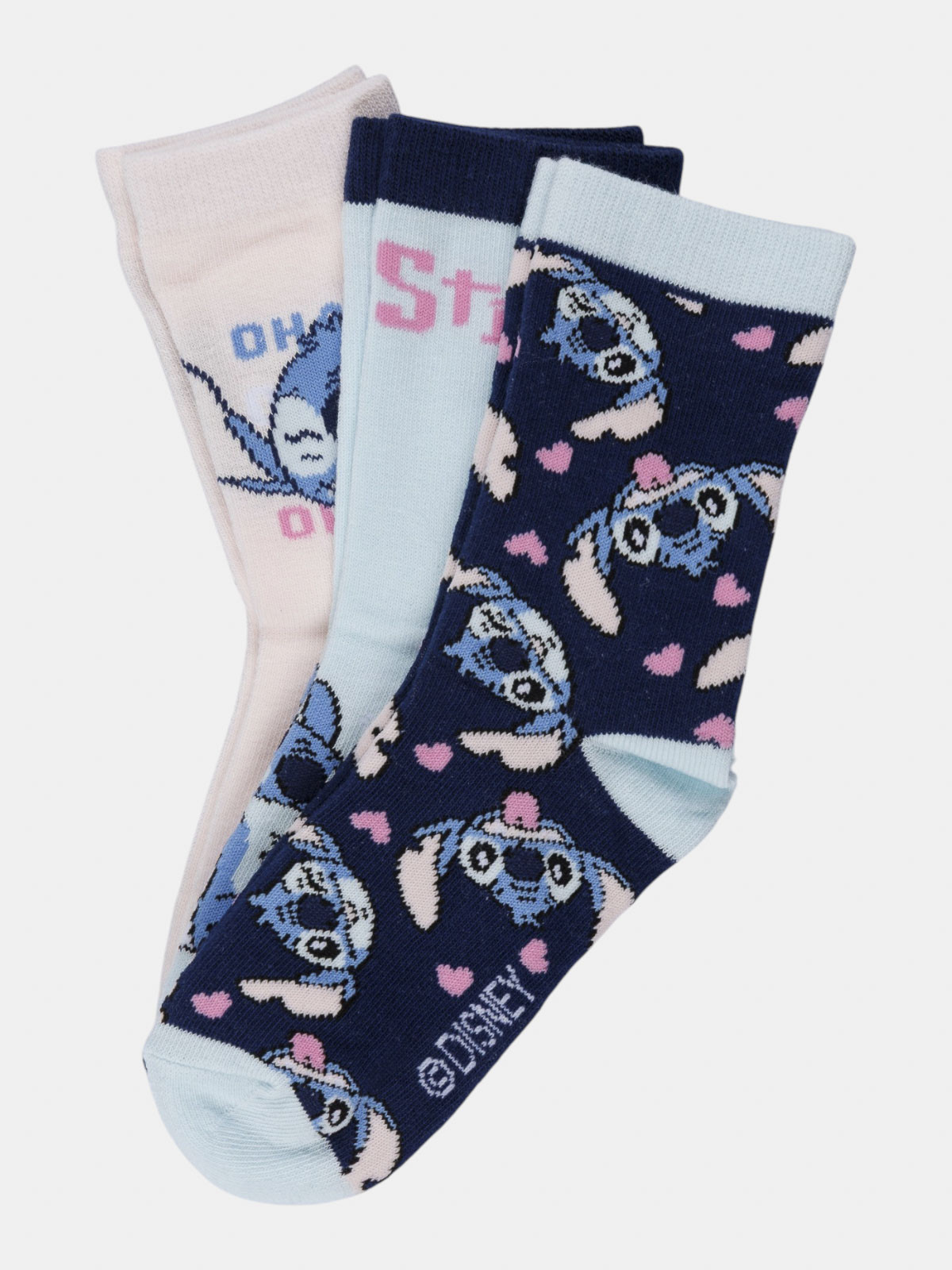 Lot 3 chaussettes hautes Stitch fille Lot 3 chaussettes hautes Stitch fille