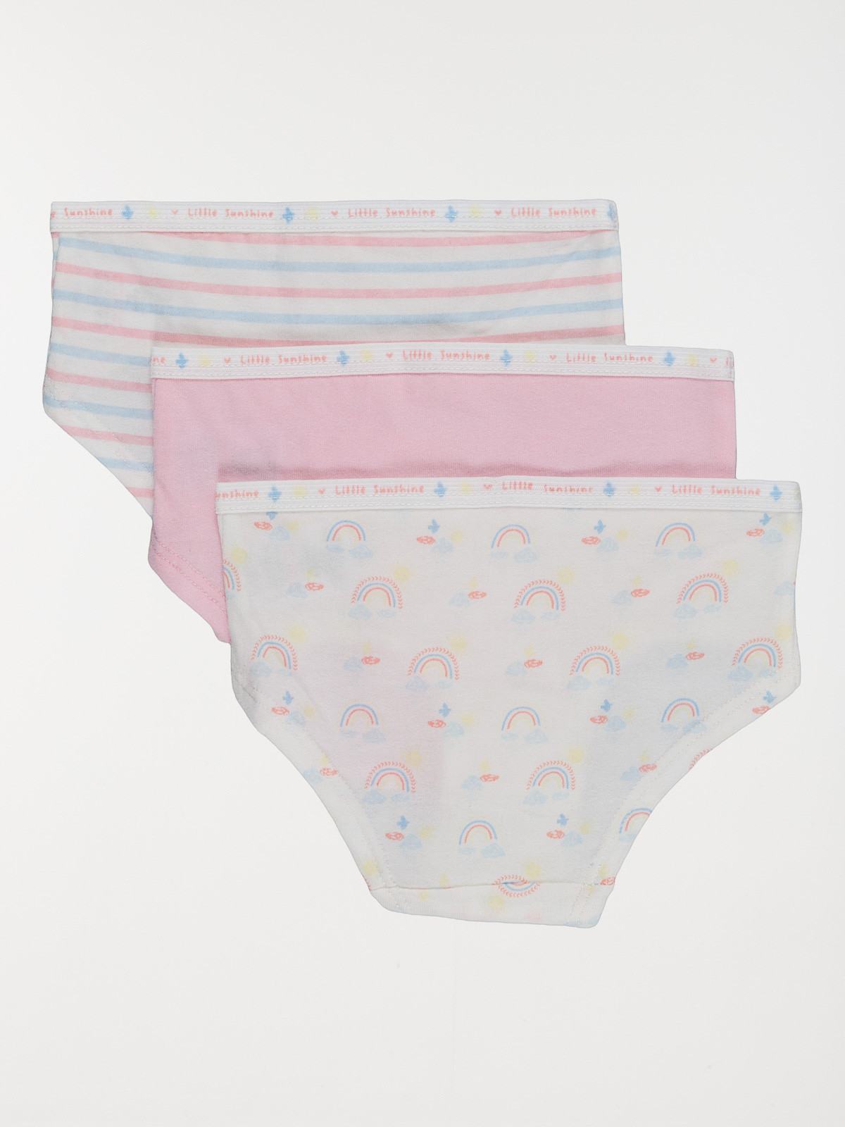 Lot de 3 shorties arc-en-ciel fille Lot de 3 shorties arc-en-ciel fille