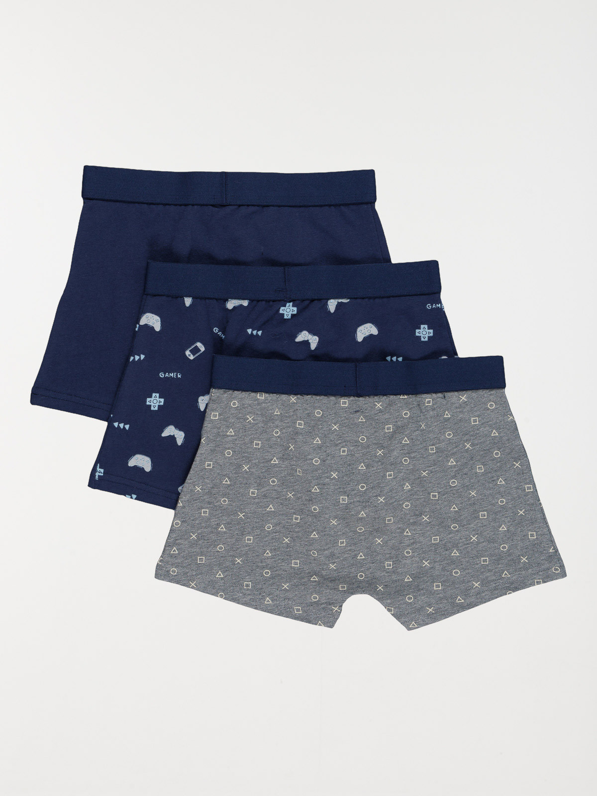 Lot de 3 boxers gaming garçon