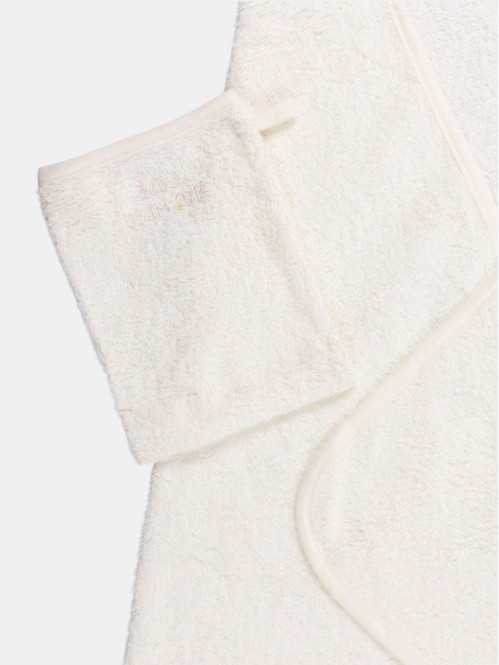 Cape de bain et gant bébé...