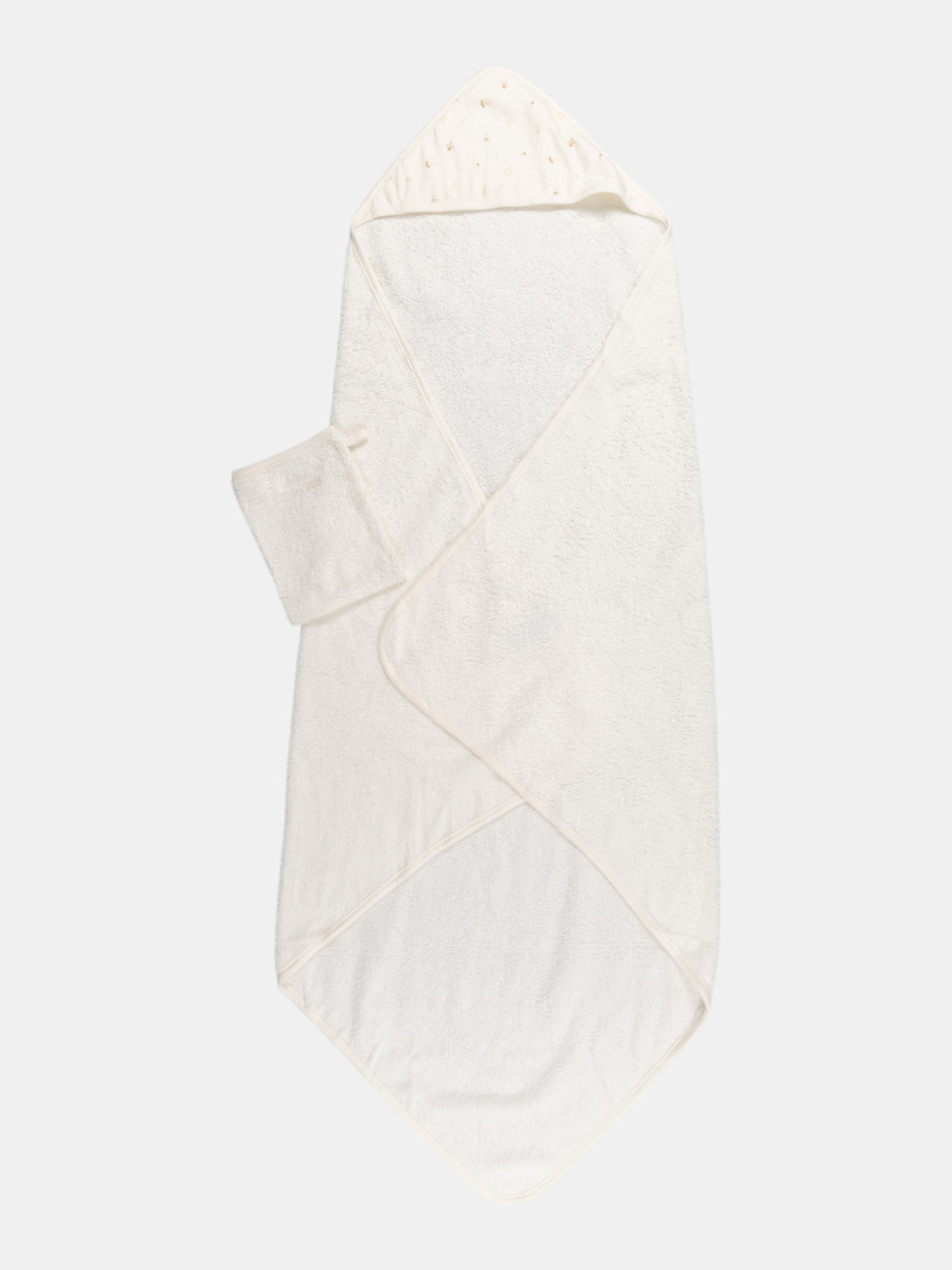 Cape de bain et gant bébé d'amour Cape de bain et gant bébé d'amour