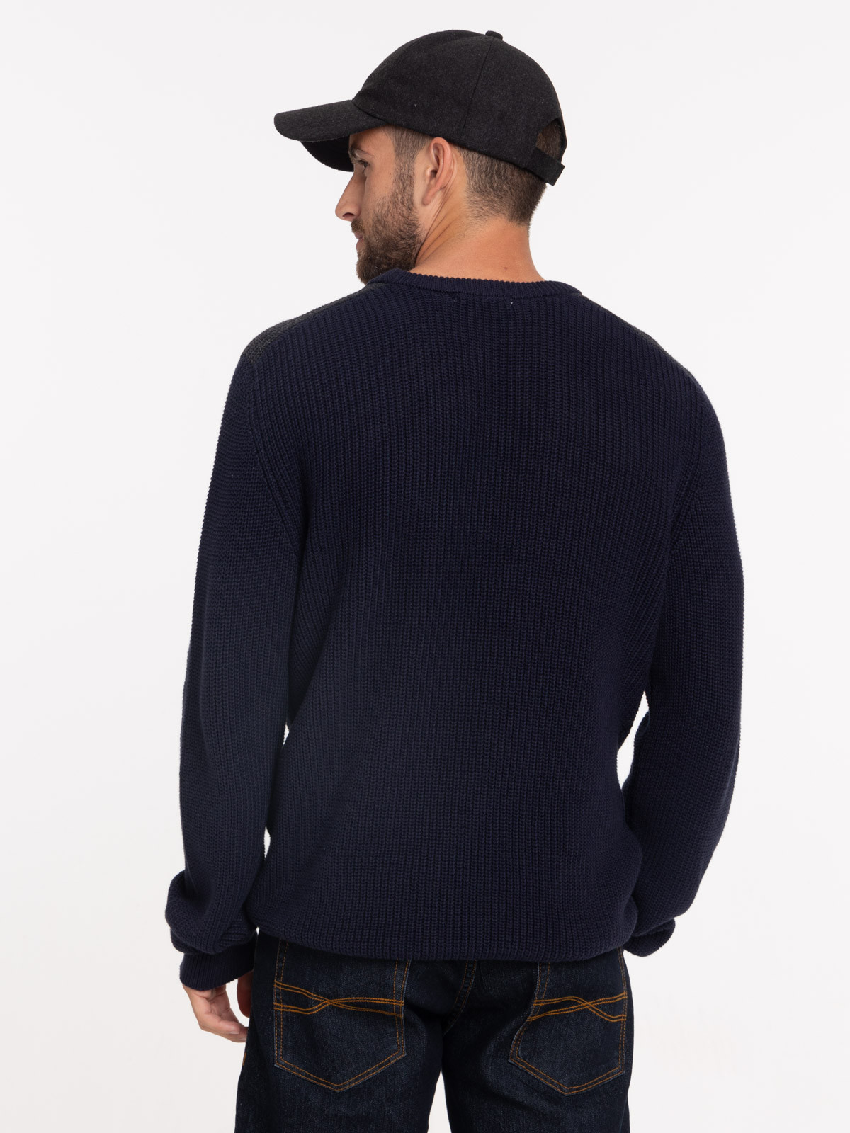 Pull homme col rond marine navy Pull homme col rond marine navy