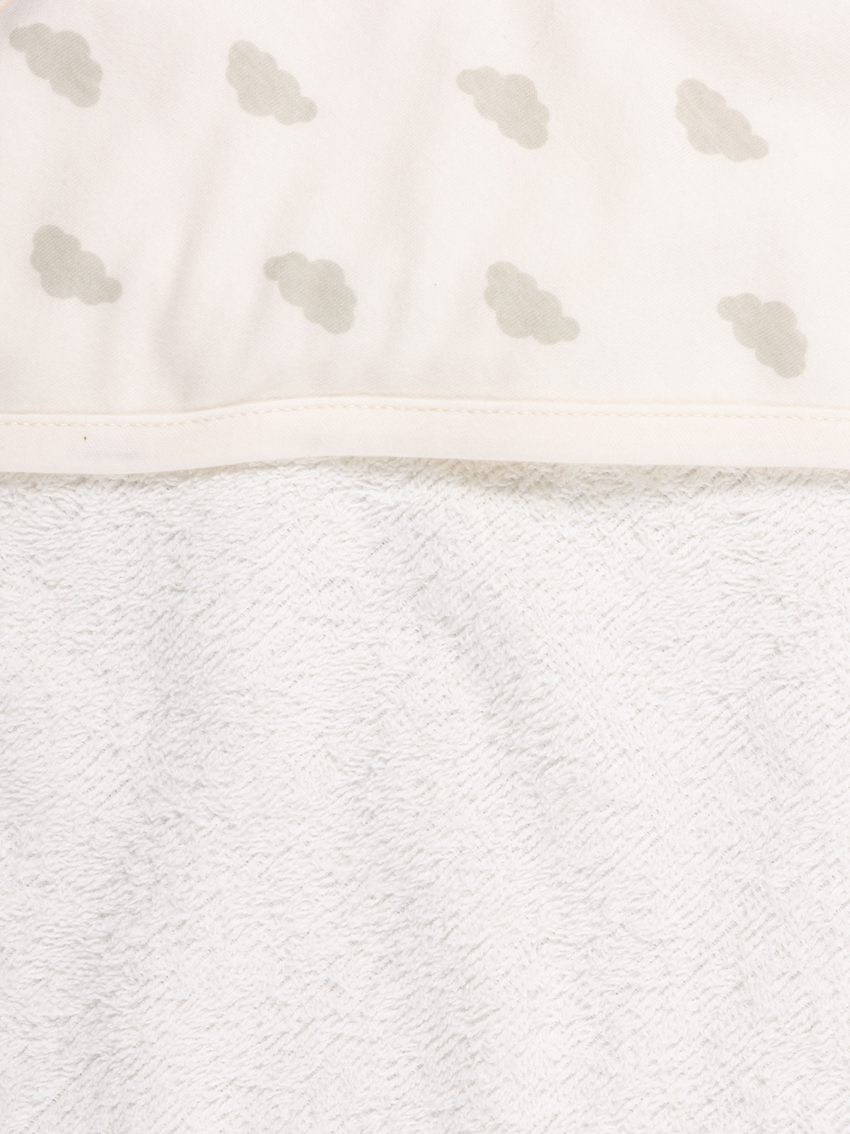 Cape de bain et gant nuage bébé