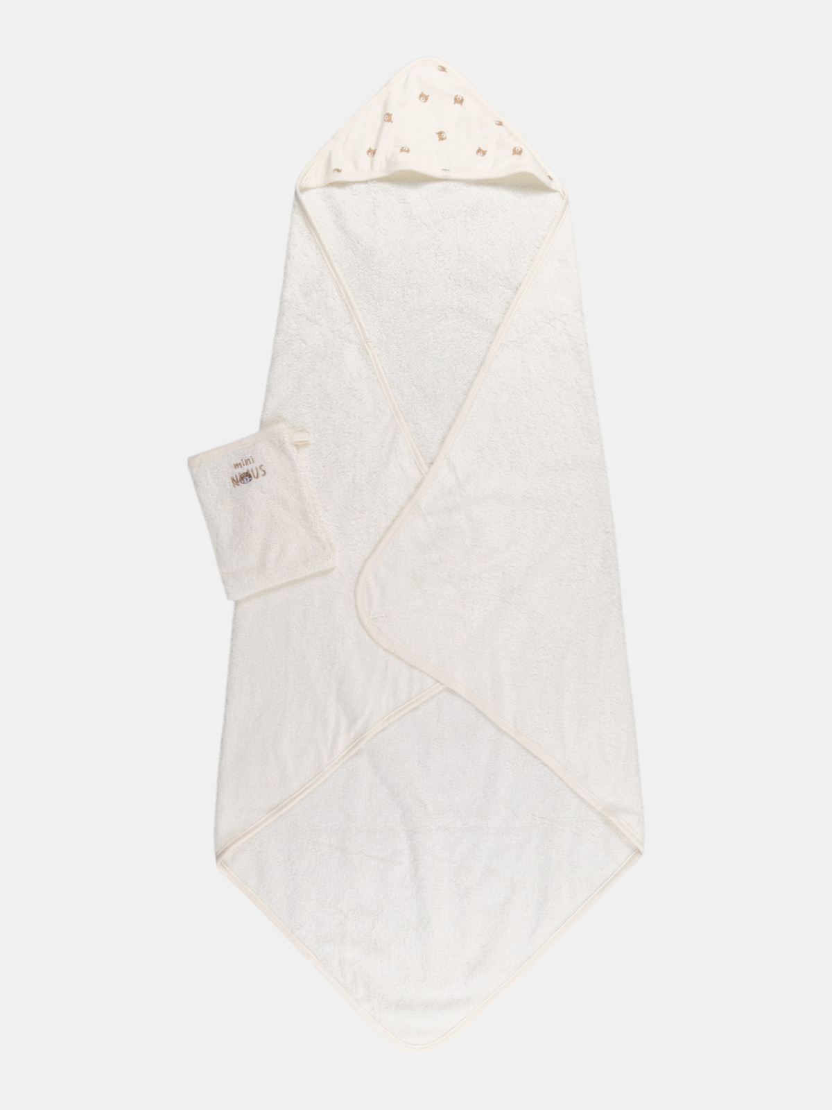 Cape de bain et gant Mini nous bébé Cape de bain et gant Mini nous bébé