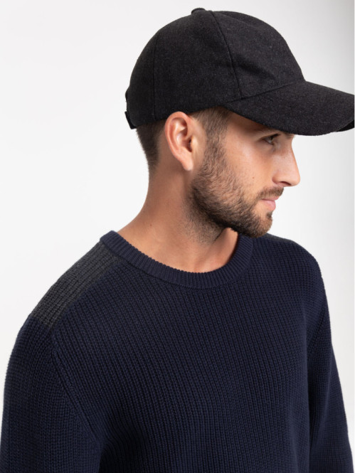 Pull homme col rond marine navy Pull homme col rond marine navy