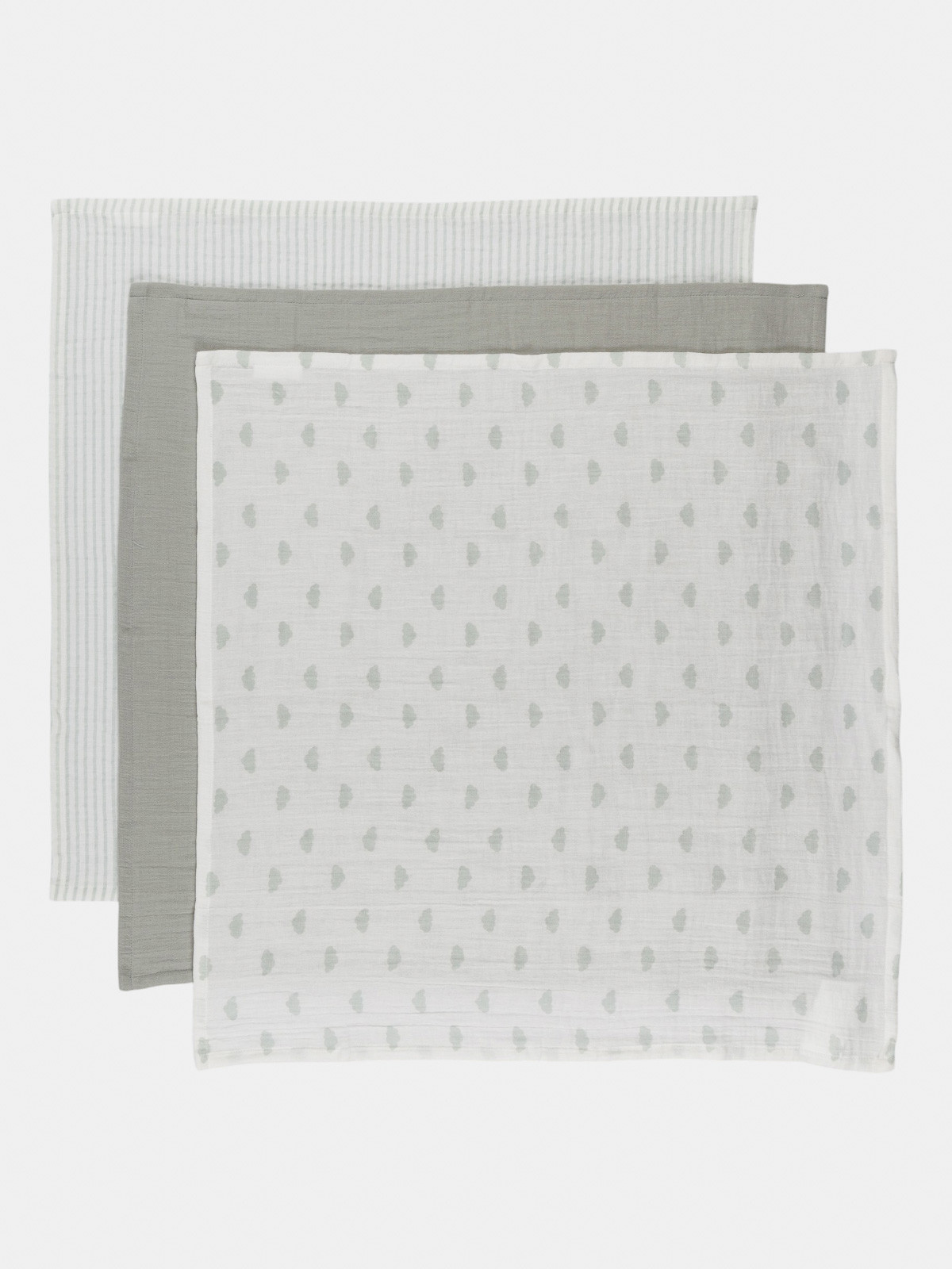 Lot 3 langes nuage 60 x 60 cm garçon Lot 3 langes nuage 60 x 60 cm garçon