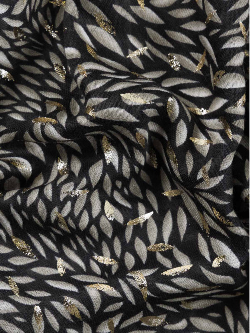 Foulard feuillage détails...