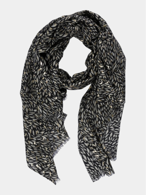 Foulard feuillage détails...