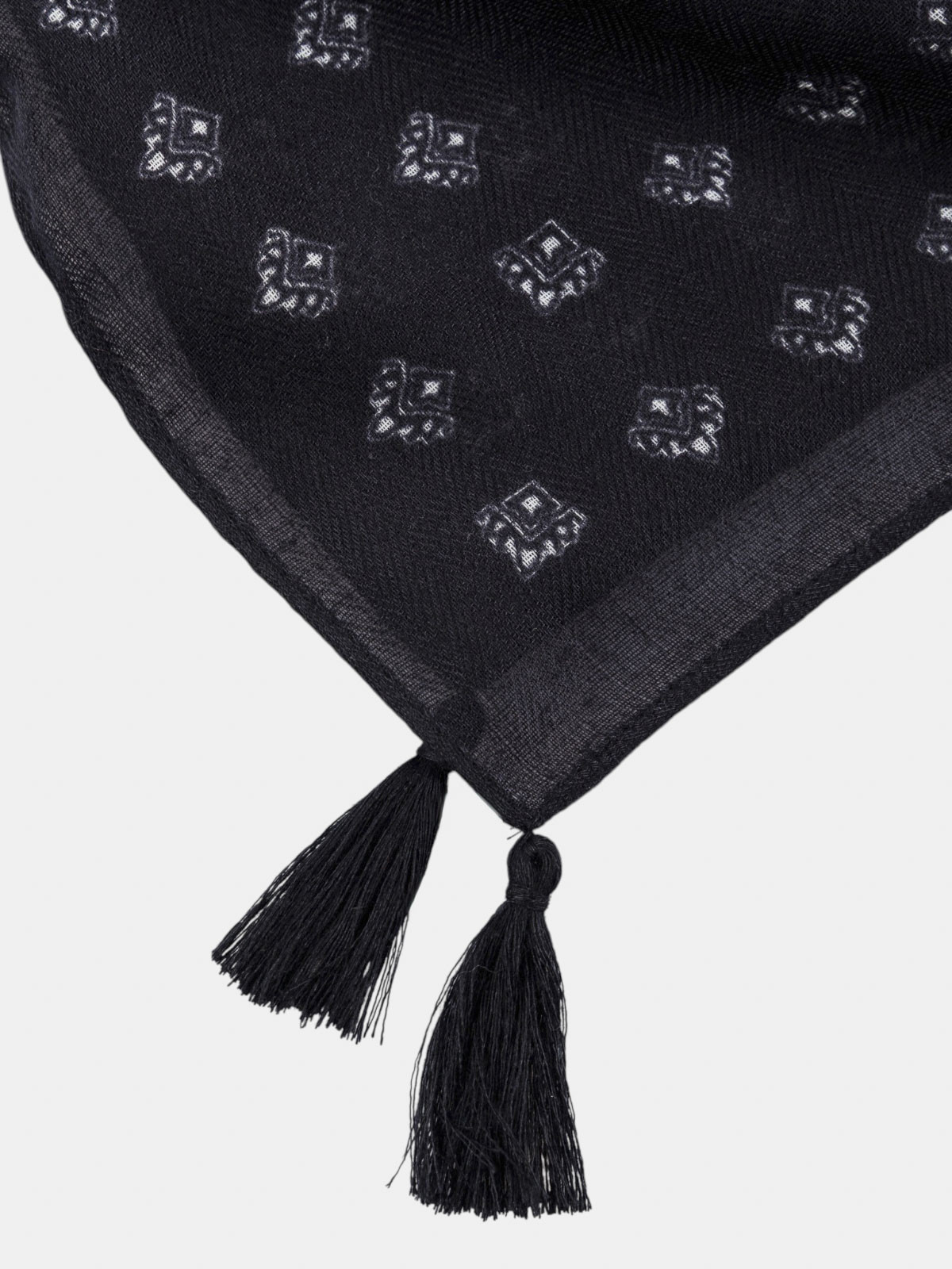 Foulard bandana pompon femme Foulard bandana pompon femme