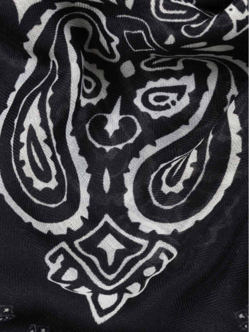 Foulard bandana pompon femme