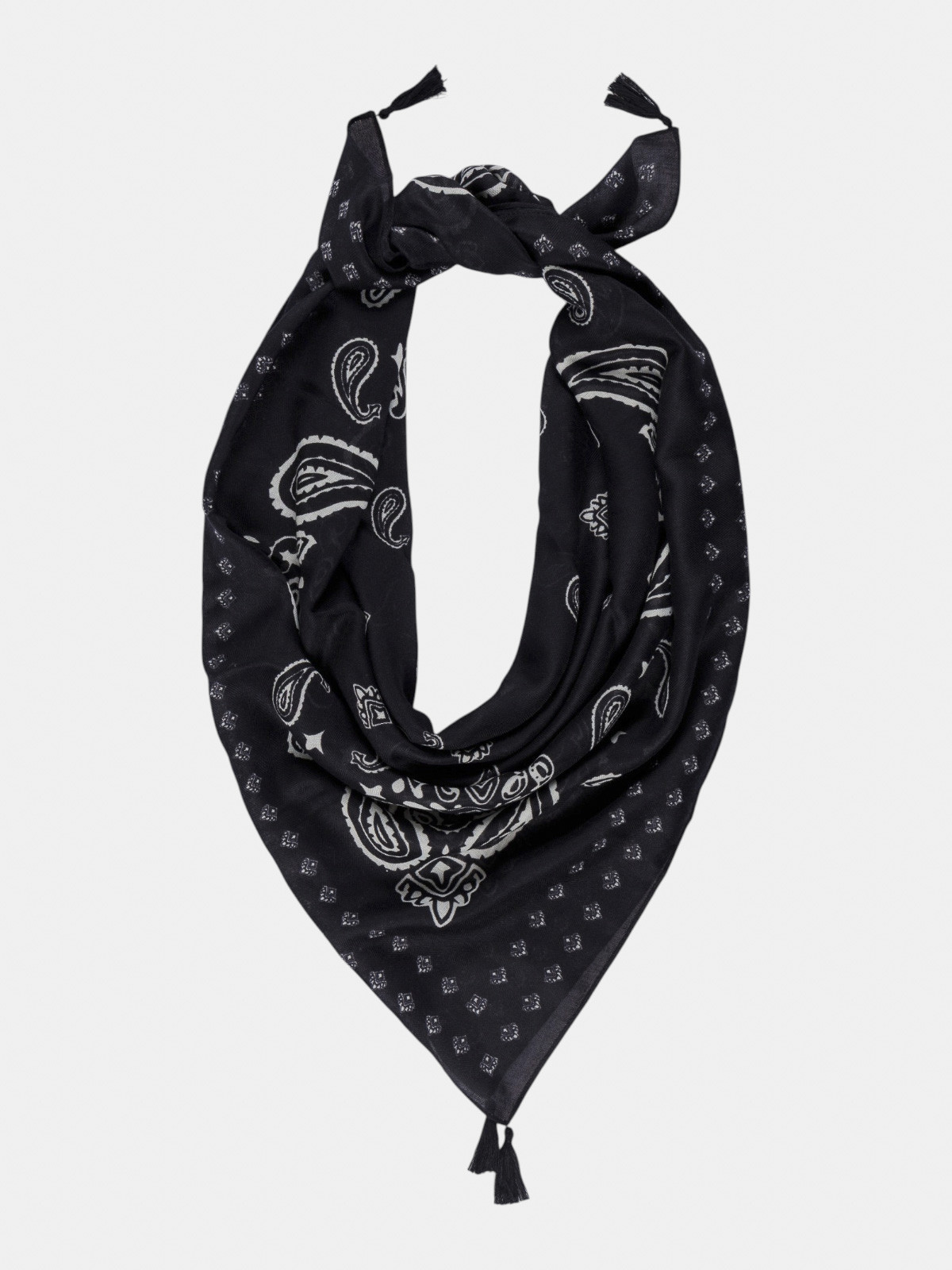 Foulard bandana pompon femme Foulard bandana pompon femme