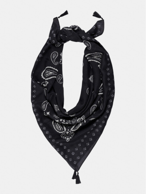 Foulard bandana pompon femme
