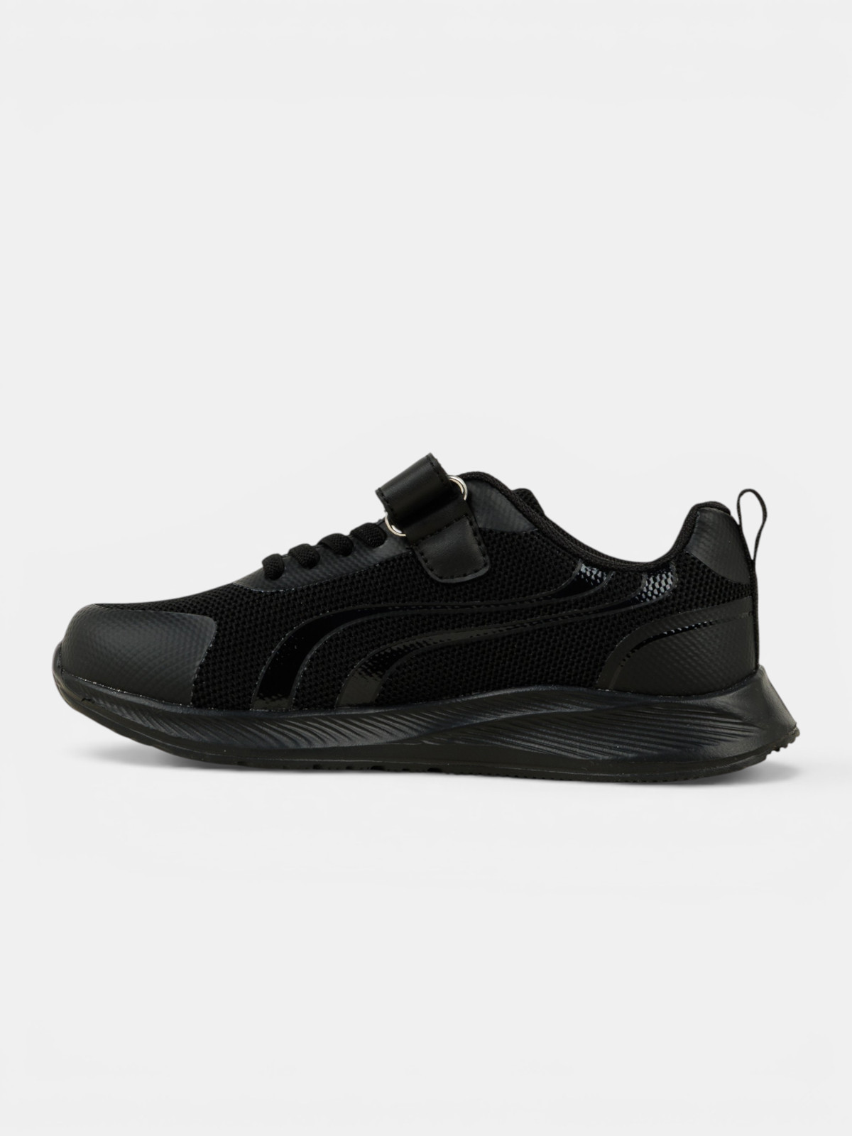 Baskets de sport noires garçon (31-39)