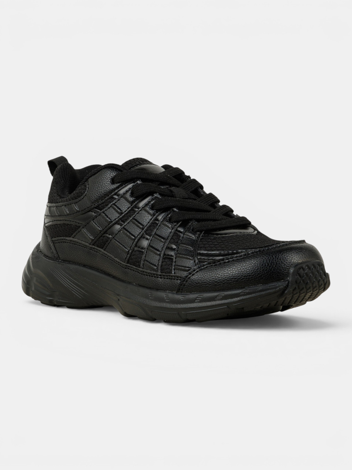 Baskets de sport noires garçon (31-39) Baskets de sport noires garçon (31-39)