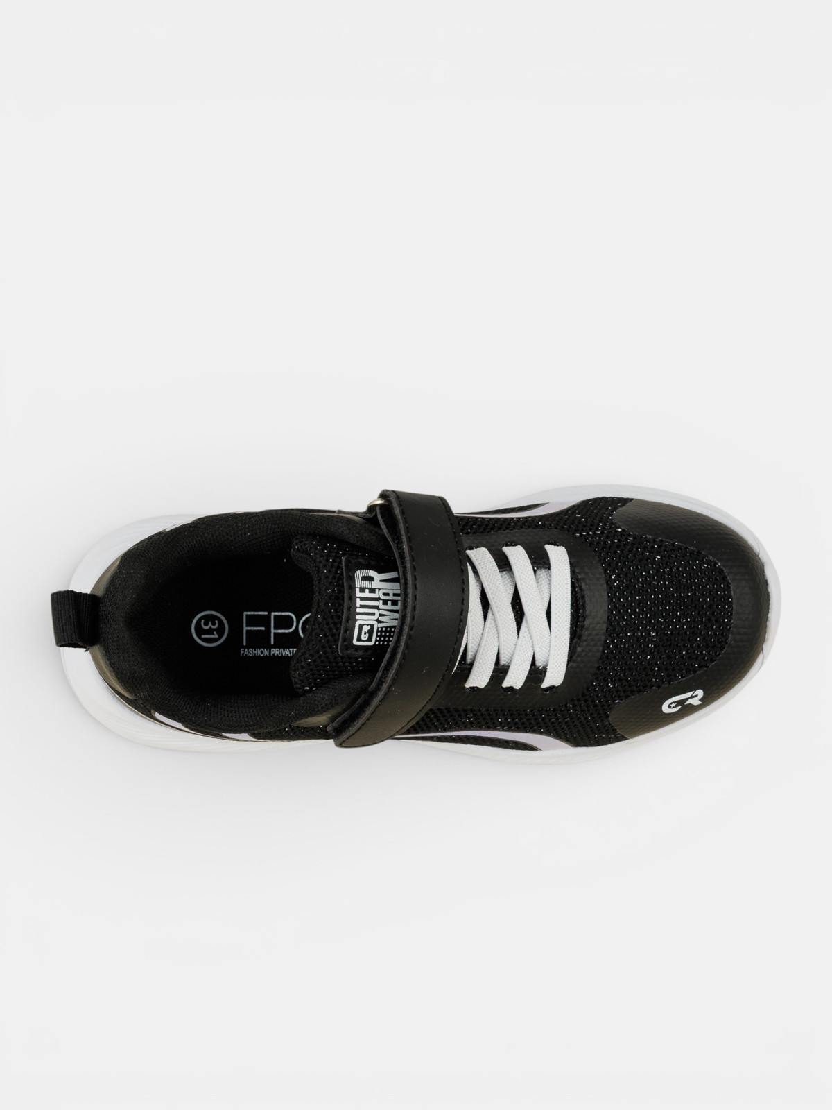 Baskets sport coloris noir fille (31/39) Baskets sport coloris noir fille (31/39)