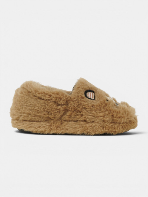 Chaussons marron ourson...