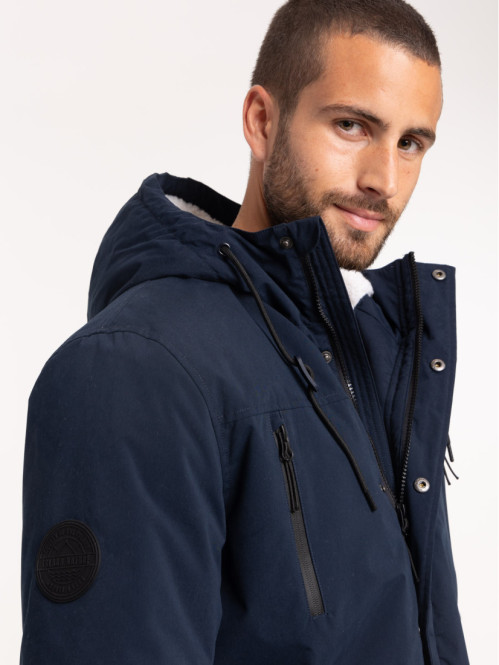 Manteau capuche marine navy homme Manteau capuche marine navy homme