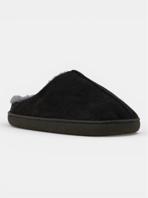 Chaussons fourrés noirs...