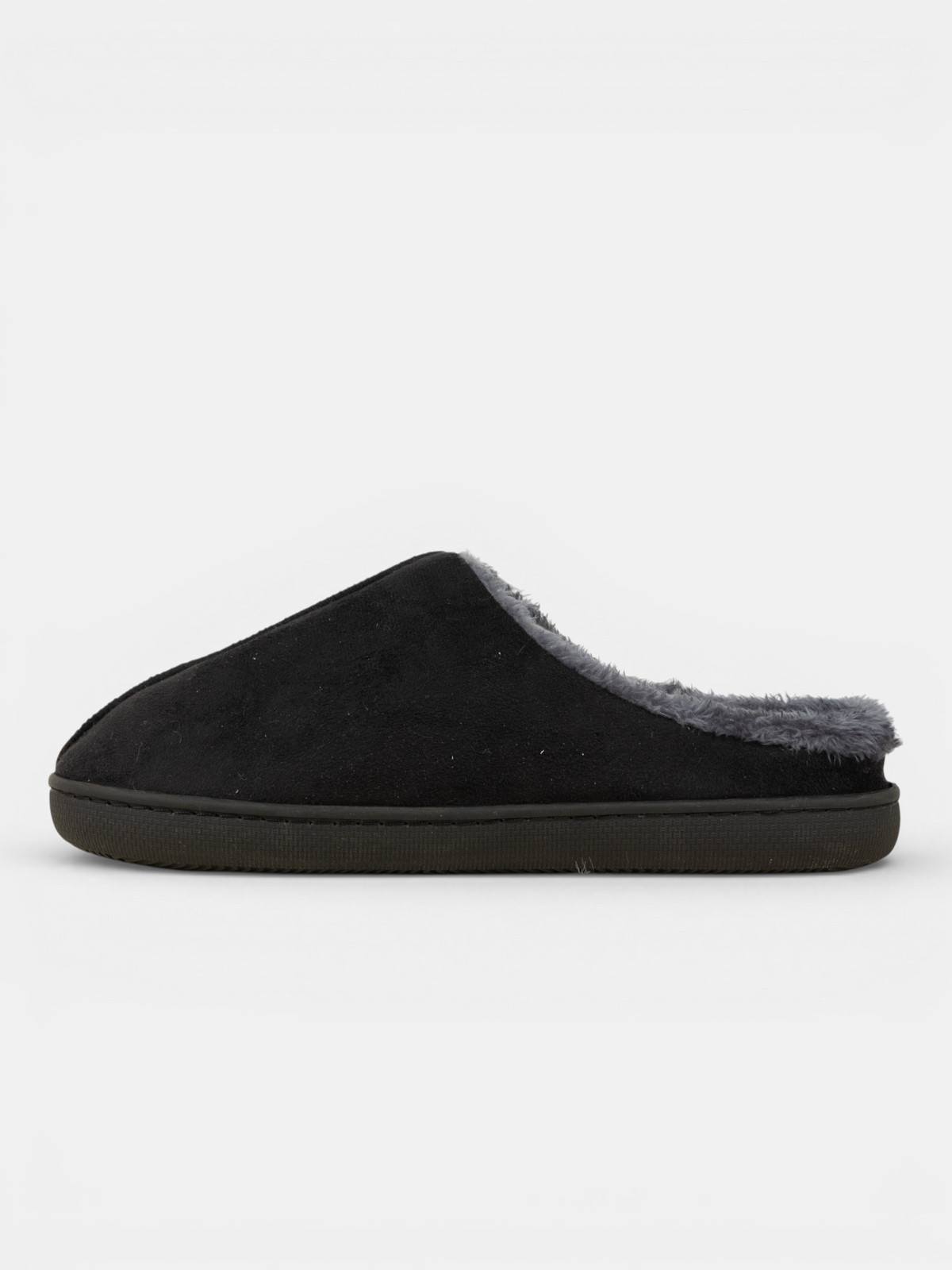 Chaussons fourrés noirs homme (41-46)