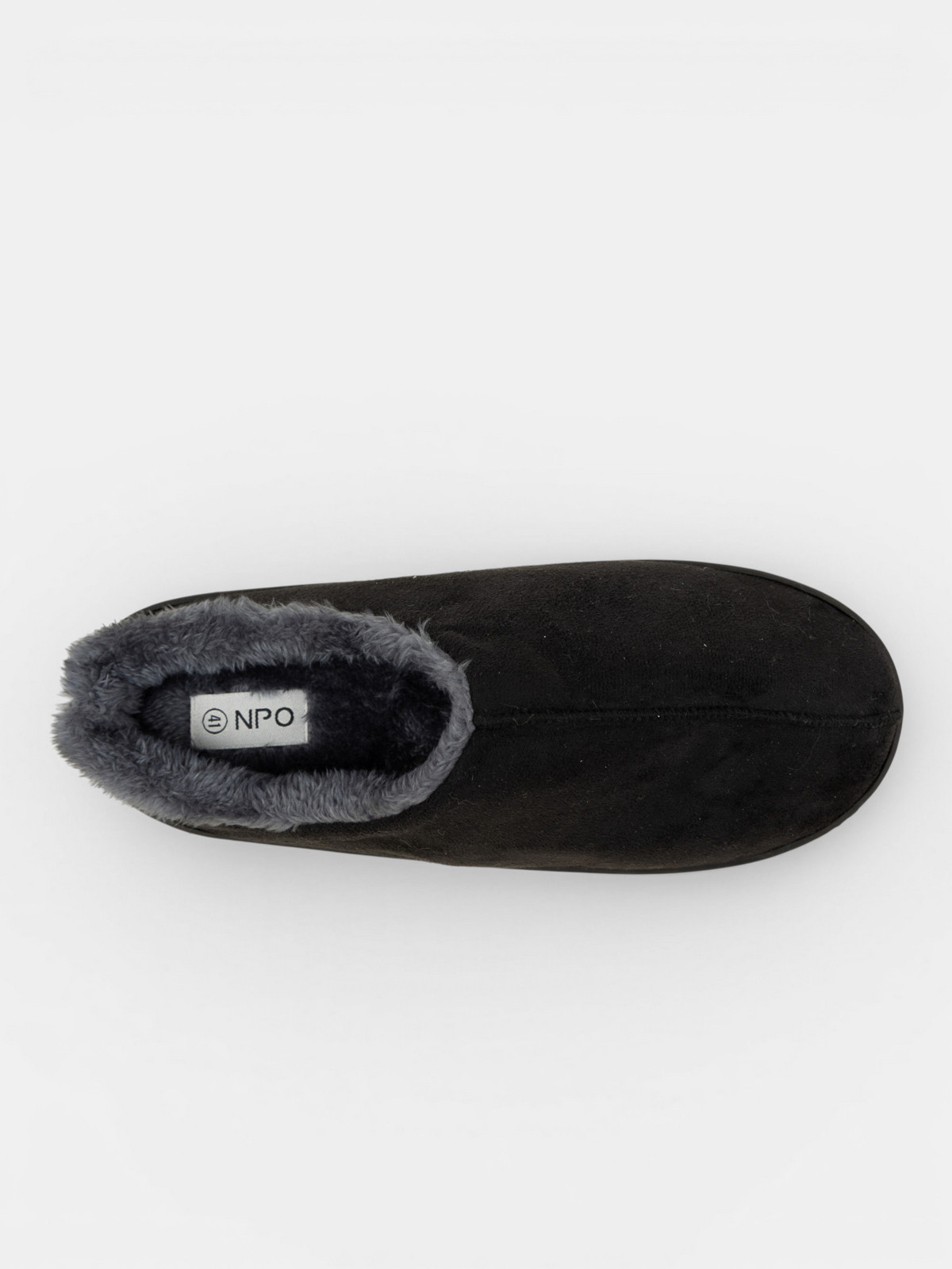 Chaussons fourrés noirs homme (41-46)