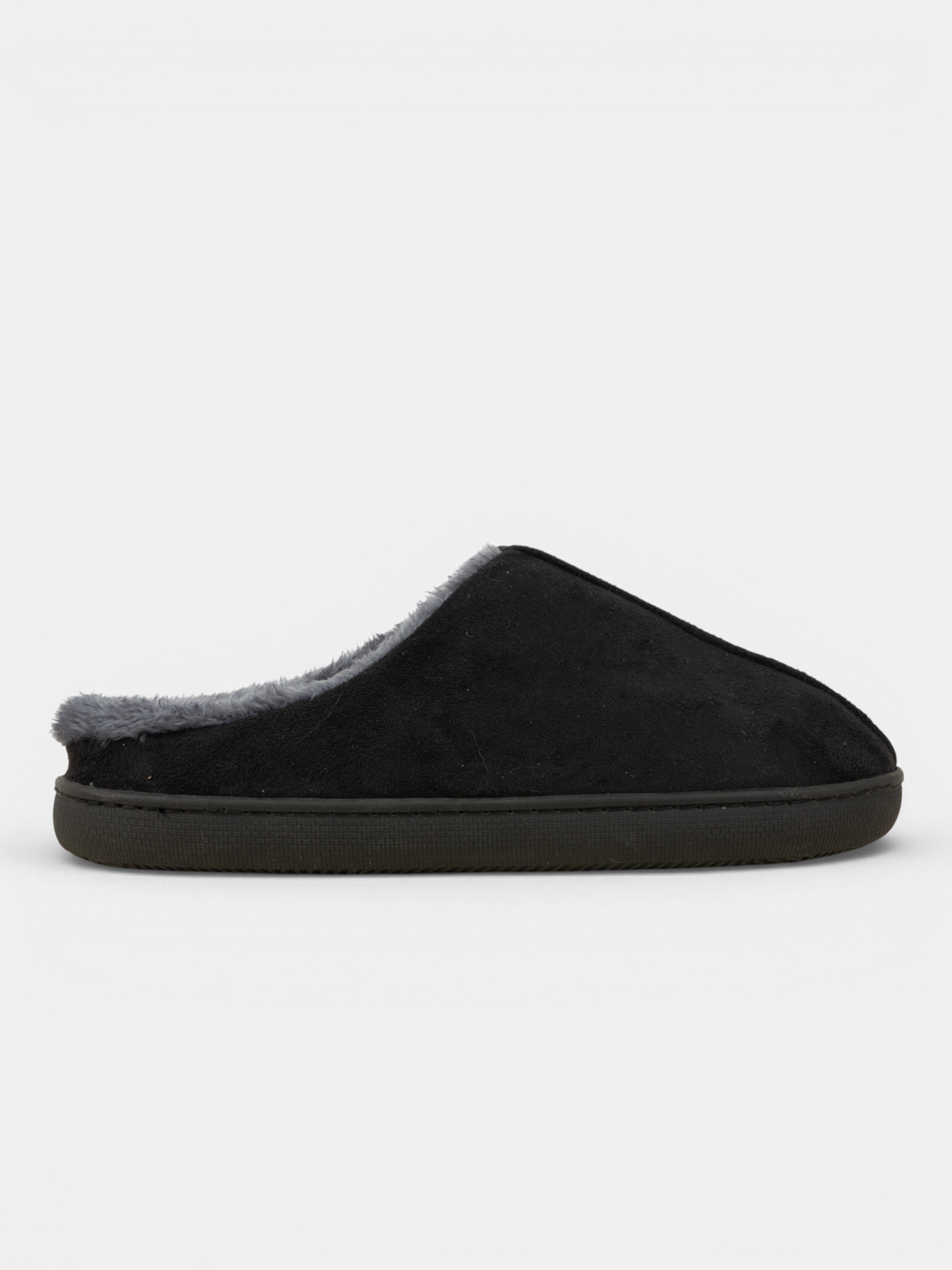 Chaussons fourrés noirs homme (41-46)