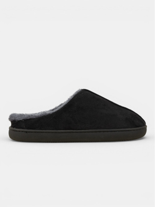 Chaussons fourrés noirs...