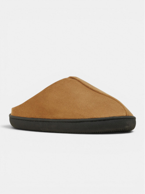 Chaussons fourrés camel...