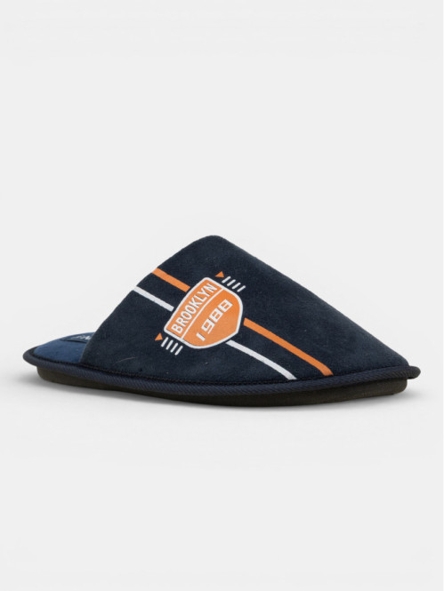 Chausson imprimé navy homme...