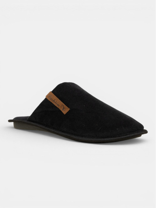 Chausson mule noir homme...