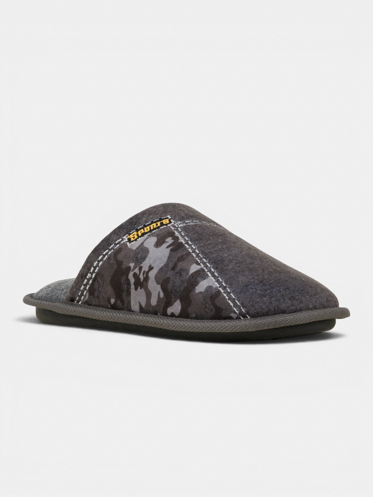 Chausson mule gris homme (41-46) Chausson mule gris homme (41-46)