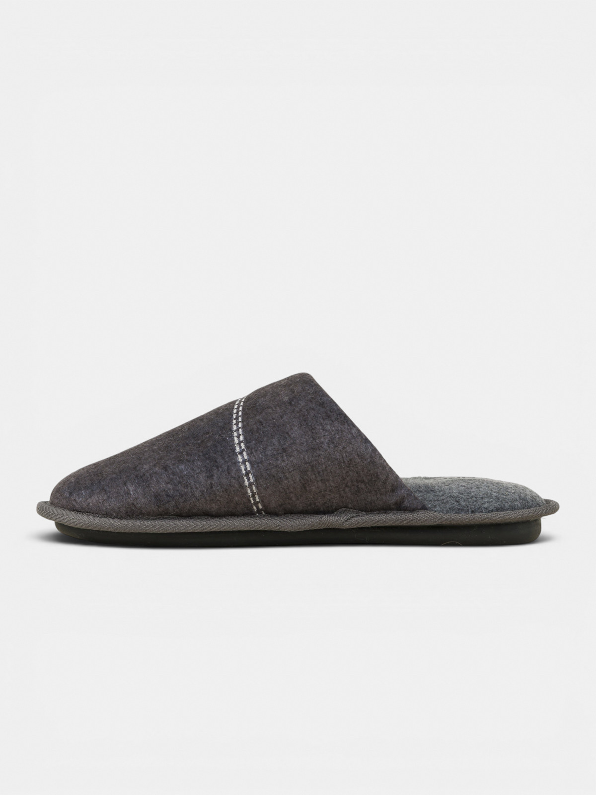Chausson mule gris homme (41-46) Chausson mule gris homme (41-46)