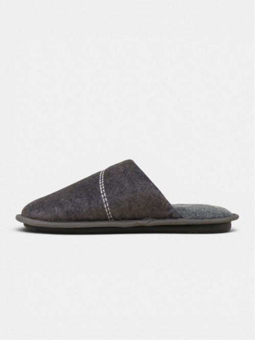 Chausson mule gris homme...