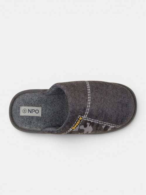 Chausson mule gris homme...