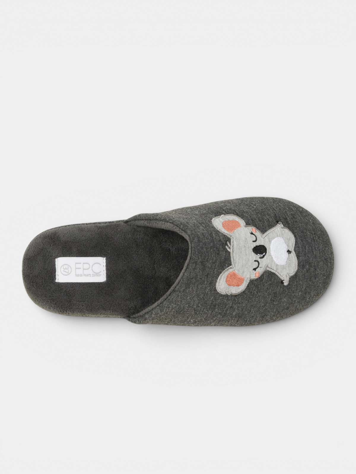 Chausson gris koala femme (36-41) Chausson gris koala femme (36-41)
