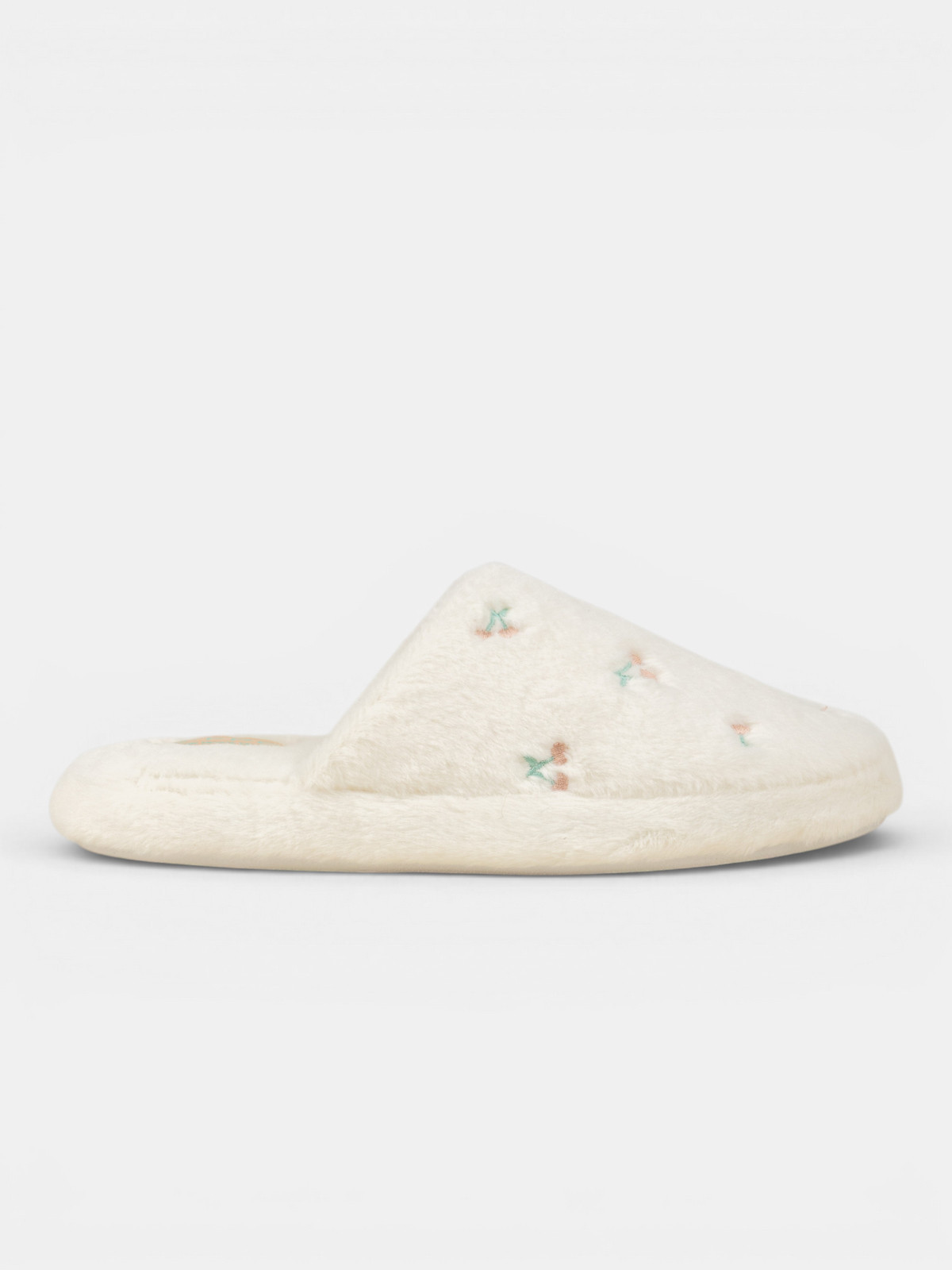 Chaussons cerises brodées femme (36-41)