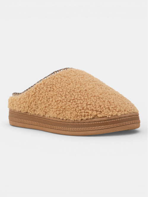 Chaussons tout doux camel...