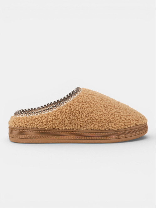 Chaussons tout doux camel...