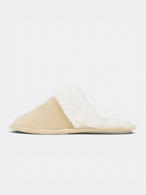 Chausson beige ourson femme...