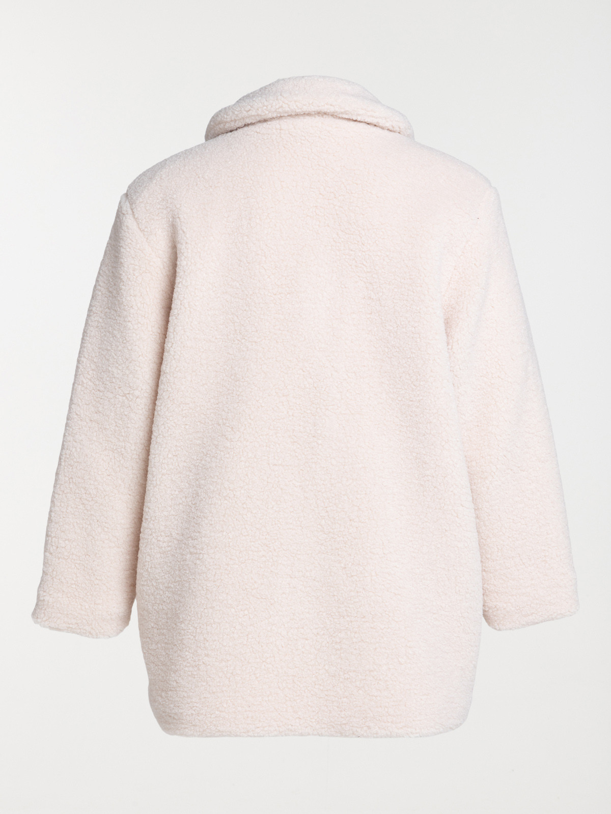 Manteau sherpa grande taille femme