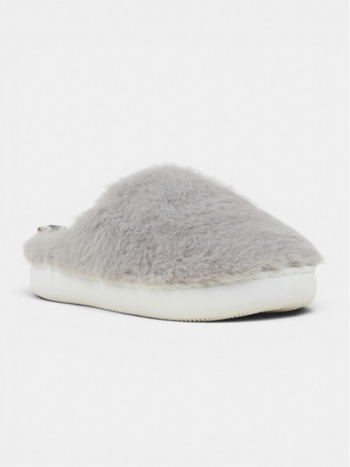 Chaussons tout doux gris...