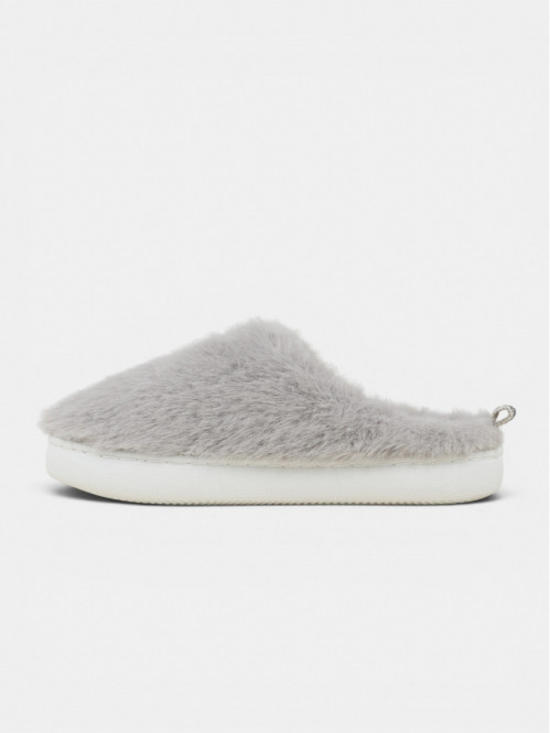 Chaussons tout doux gris...