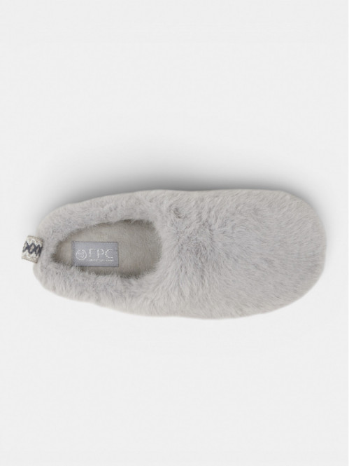 Chaussons tout doux gris...