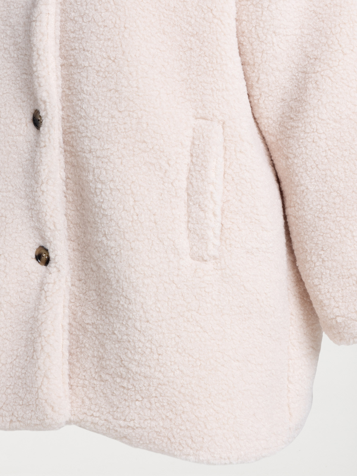 Manteau sherpa grande taille femme